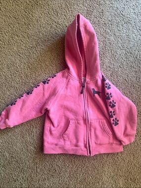 The Black Dog Lil Kids Pink Zip Hoodie